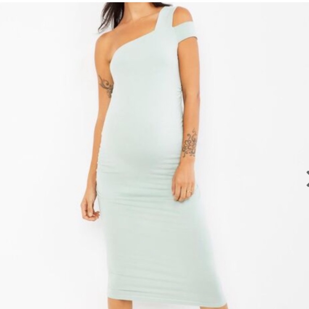 Isabella Oliver mint green maternity dress